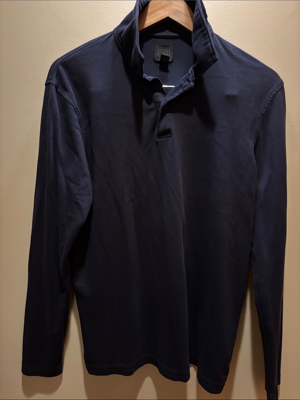14th & Union Long Sleeve Polo Shirt - Navy